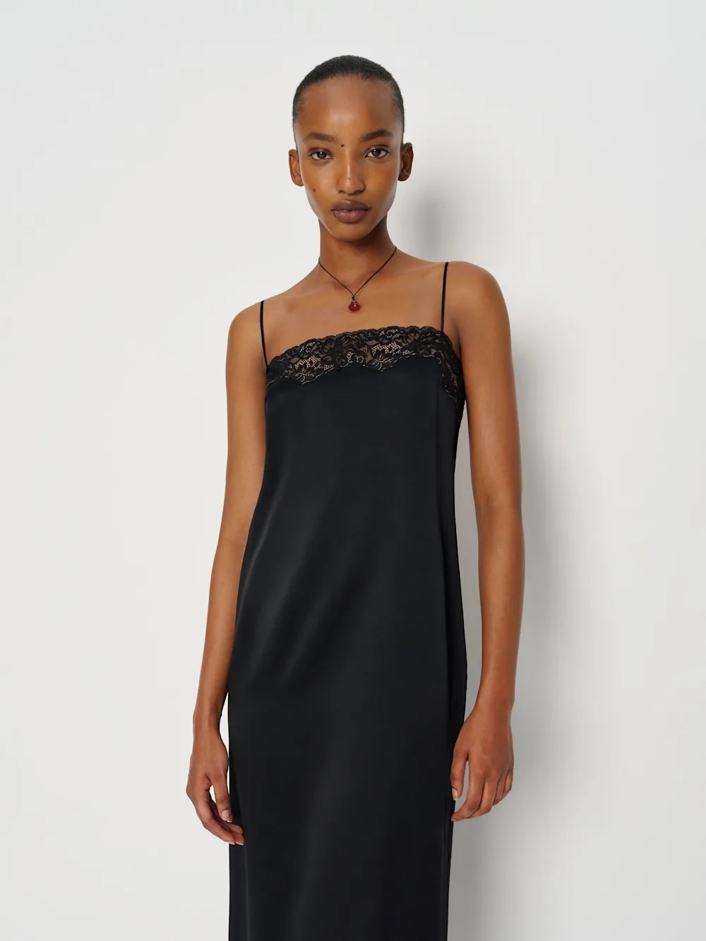Reformation Mackenzie Silk Dress In black, NEW WITHOUT TAGS,NEVER WORN,NO FLAWS. - Picture 2 of 4